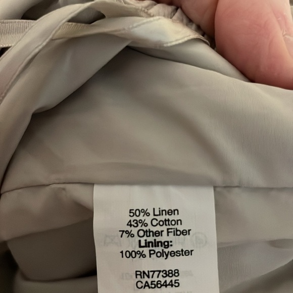 J. Crew size 00 Elegant Tan with Silver throughout Linen/Cotton Blend Mini Skirt - Picture 7 of 8